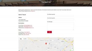 El Bethel UMC Contact Us Page Example